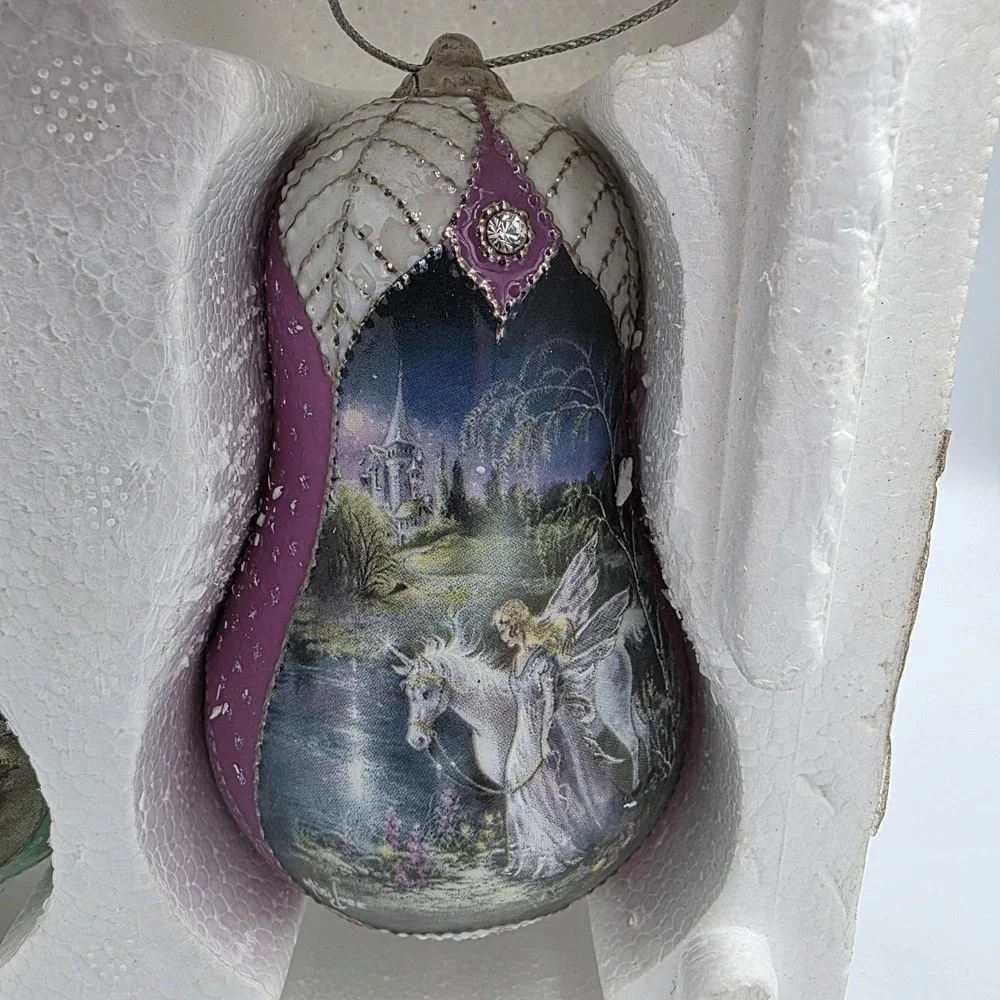 VTG 3 Bradford‎ Edition 2000 Mimi Jobe's Fairyland Porcelain Ornaments 89240